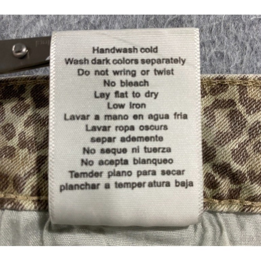 Judy Blue Slim Fit‎ Jeans Women's Size 9/29 Blue Cheetah Camo High Rise Med Wash - Picture 12 of 14
